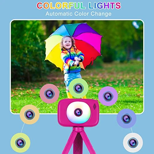 Elimiic Kids Camera Toys - Upgrade Selfie Camera For 4-8 Year Old Girls, Time Lapse Camera With 32G Memory Card For Girls Age 3-6 (Red) 3 Elimiic Kids Camera Toys - Upgrade Selfie Camera For 4-8 Year Old Girls, Time Lapse Camera With 32G Memory Card For Girls Age 3-6 (Red)