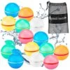 GENERIC Magnetic, Reusable Water Balloons For Kids – Play Longer With 14 Silicone, Self-Sealing, Reusable, Magnetic Water Balloons & Included Bag – Easy-Clean Outdoor Toys For Kids Ages 8-12 By Splash Battle