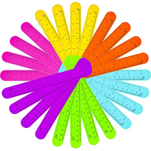 24 Pieces Ruler Slap Bracelets Bands Colorful Ruler Snap Bands Wristband For Kids Classroom School Prize Party Favors 4 24 Pieces Ruler Slap Bracelets Bands Colorful Ruler Snap Bands Wristband For Kids Classroom School Prize Party Favors - Image 2