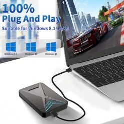 Retro Game Console HDD 2T, Hyper Base LBox With 4280 Hot Retro Games, Launchbox Game System With 18 Emulator Console, Plug And Play For Win 8.1/10/11, Up To 6GB/s, 5400 RPM -Folkmanis Toys Shop 51Tv8NgR3sL