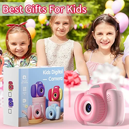 Kids Camera, HAONIU 48MP Digital Dual Camera Kids Toys For Boys/Girls 3-12 Years Old, Kid Selfie Camera With 2.0 Inch IPS Screen, 32GB SD Card, 1080P HD Video Cameras For Toddler Birthday Gifts (Pink) 8 Kids Camera, HAONIU 48MP Digital Dual Camera Kids Toys For Boys/Girls 3-12 Years Old, Kid Selfie Camera With 2.0 Inch IPS Screen, 32GB SD Card, 1080P HD Video Cameras For Toddler Birthday Gifts (Pink) - Image 6