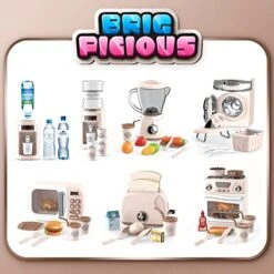 BRIGPICIOUS Toy Washing Machine Laundry Set For Kids,Pretend Toy Play Washer And Dryer Set Laundry Playset Machine For Kids,Toy Toddler Mini Washing Machine Little Washer(Apricot) 19 BRIGPICIOUS Toy Washing Machine Laundry Set For Kids,Pretend Toy Play Washer And Dryer Set Laundry Playset Machine For Kids,Toy Toddler Mini Washing Machine Little Washer(Apricot) -Folkmanis Toys Shop 51UC9DaJeZL