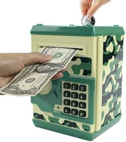 HUSAN Piggy Banks For Kids, Electronic Password Code Money Banks ATM Banks Box Coin Bank For Children Boys And Girls (Black/Red) 18 HUSAN Piggy Banks For Kids, Electronic Password Code Money Banks ATM Banks Box Coin Bank For Children Boys And Girls (Black/Red) -Folkmanis Toys Shop 51UFWSP 93L. AC 1