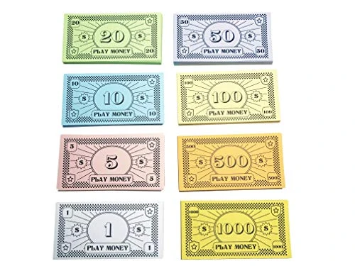 Opoly Play Money – 520Pcs Fake Money For Board Games – 65 Of Each Bill In 8 Denominations – $1, 5, 10, 20, 50, 100, 500, & $1000 3 Opoly Play Money – 520Pcs Fake Money For Board Games – 65 Of Each Bill In 8 Denominations – $1, 5, 10, 20, 50, 100, 500, & $1000
