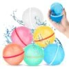 Reusable Water Balloons | BMZFULLY Magnetic Refillable Water Balloons Quick Fill For Swimming Pool, Water Fight Games, Water Park, Summer Party, Outdoor Beach Toys For Ages 3+(6pcs) 1 Reusable Water Balloons | BMZFULLY Magnetic Refillable Water Balloons Quick Fill For Swimming Pool, Water Fight Games, Water Park, Summer Party, Outdoor Beach Toys For Ages 3+(6pcs) -Folkmanis Toys Shop 51UfX92yyvL