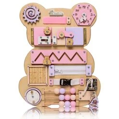 Busy Board For Toddlers, Sensory Game, Montessori Board For Kids, Activity Toy For Toddlers, Develop Fine Motor Skills, Educational Learning Toy, Learning Wooden Travel Toy, Doors And Locks