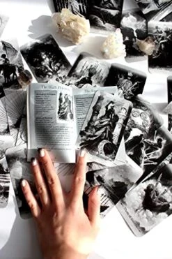 Lunart Design Shade Tarot Deck: Unique Tarot Cards With Guide Book, 78 Original Tarot Cards For Beginners And Experts, Oracle Cards, Deck Of Cards, Witchcraft Supplies -Folkmanis Toys Shop 51UprGp701L