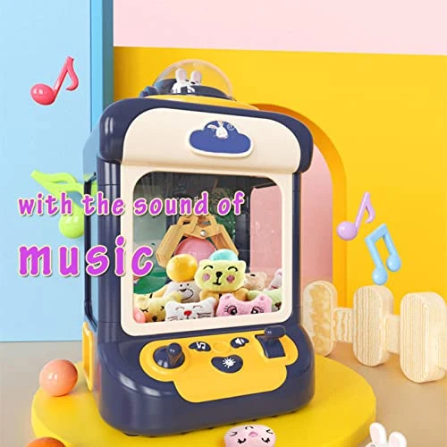 HOUKAI Candy Claw Machine For Kids, With 20 Mini Plush Toys And 10 Gashapons Claw Machine Toy Adjustable Sounds And Music Small Vending Machine, Electronic Arcade Claw Game,Pink 7 HOUKAI Candy Claw Machine For Kids, With 20 Mini Plush Toys And 10 Gashapons Claw Machine Toy Adjustable Sounds And Music Small Vending Machine, Electronic Arcade Claw Game,Pink - Image 5