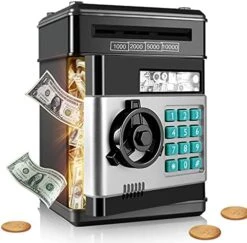 SHOMOTE Piggy Bank, Toys Gifts For Boys Girls Age 4 Up, Kids Money Safe Savings Coin Bank ATM, Blue 18 SHOMOTE Piggy Bank, Toys Gifts For Boys Girls Age 4 Up, Kids Money Safe Savings Coin Bank ATM, Blue -Folkmanis Toys Shop 51Us9j5CyS. AC