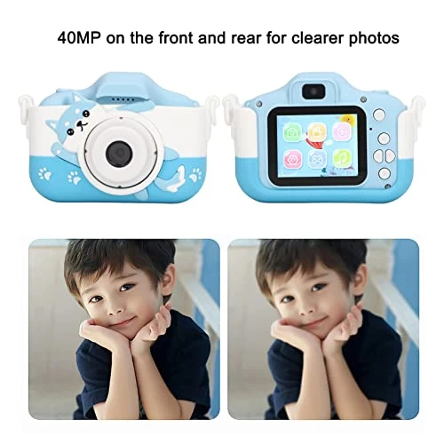 Kids Camera,Upgrade HD Digital Camera For Toddlers, Children Selfie Video Camcorder,Kids Camera HD Video Dual Camera Built In Games Multi Mode Filter Blue Cute Cartoon Mini Digital Camera 5 Kids Camera,Upgrade HD Digital Camera For Toddlers, Children Selfie Video Camcorder,Kids Camera HD Video Dual Camera Built In Games Multi Mode Filter Blue Cute Cartoon Mini Digital Camera - Image 3