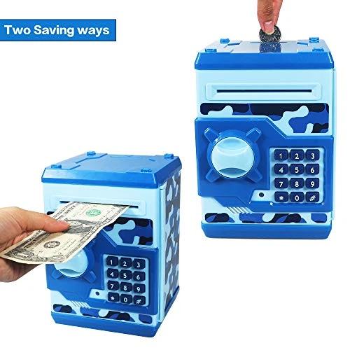 Elemusi Cartoon Electronic Password Mini ATM Piggy Bank Cash Coin Can Auto Scroll Paper Money Saving Box, For Children Kids 5 Elemusi Cartoon Electronic Password Mini ATM Piggy Bank Cash Coin Can Auto Scroll Paper Money Saving Box, For Children Kids - Image 3