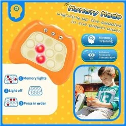 Quick Push Light-up Pop Game, Fidget Toys For Kids And Adults, Electronic Handheld Fast Push Bubble Game, Decompression Stress Relief Toys Gift For 3 4 5 6 7 8 9 Year Old Boys & Girls (Dark Blue) 14 Quick Push Light-up Pop Game, Fidget Toys For Kids And Adults, Electronic Handheld Fast Push Bubble Game, Decompression Stress Relief Toys Gift For 3 4 5 6 7 8 9 Year Old Boys & Girls (Dark Blue) -Folkmanis Toys Shop 51Uur79WVPL