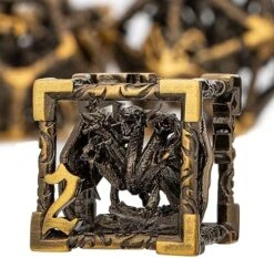 ARUOHHA DND Metal Dice Set 7PCS Hollow D&D Dice With Box, Dungeons And Dragons RPG Polyhedral Dice D+D Role Playing Games D And D Dice Set D20 D12 D10 D8 D6 D4 -Folkmanis Toys Shop 51Uwzn1RkL. AC