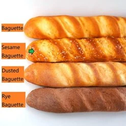 Long Fake Baguette And Realistic French Bread - Artificial Cake Dessert Decor And Faux Pastries Food Replica For Kitchen And Bakery Display (Long Sesame Baguette) 14 Long Fake Baguette And Realistic French Bread - Artificial Cake Dessert Decor And Faux Pastries Food Replica For Kitchen And Bakery Display (Long Sesame Baguette) -Folkmanis Toys Shop 51UxMZqyRDL