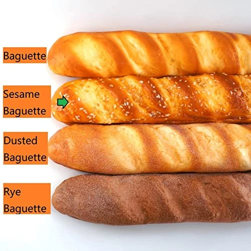 Long Fake Baguette And Realistic French Bread - Artificial Cake Dessert Decor And Faux Pastries Food Replica For Kitchen And Bakery Display (Long Sesame Baguette) 5 Long Fake Baguette And Realistic French Bread - Artificial Cake Dessert Decor And Faux Pastries Food Replica For Kitchen And Bakery Display (Long Sesame Baguette) - Image 3