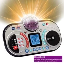 VTech 80-531774 Kidi Super Star DJ Studio Black Karaoke Toy -Folkmanis Toys Shop 51VNUdtA3zL