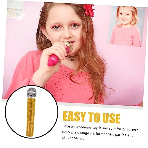 SAFIGLE Simulation Diamond Microphone Music Speaker Dresses For Toddlers Photo Game Show Props Kids Simulated Microphones Play Microphone For Kids Toddlers Microphones Microphone Kids 4 SAFIGLE Simulation Diamond Microphone Music Speaker Dresses For Toddlers Photo Game Show Props Kids Simulated Microphones Play Microphone For Kids Toddlers Microphones Microphone Kids - Image 2