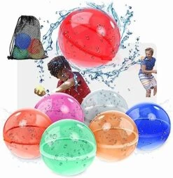 【16-pack】Reusable Water Balloons Fast Refillable For Kids Outdoor Activities, Kids Pool Beach Bath Toys, Magnetic Self-Sealing Water Bomb Quick Fill For Summer Games -Folkmanis Toys Shop 51VUOecl5UL. AC