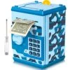 ATM Piggy Bank For Boys Girls, Vcertcpl Mini ATM Coin Bank Money Saving Box With Password, Kids Safe Money Jar For Adults With Auto Grab Bill Slot, Great Gift Toy Bank For Kids(Camouflage Blue) 1 ATM Piggy Bank For Boys Girls, Vcertcpl Mini ATM Coin Bank Money Saving Box With Password, Kids Safe Money Jar For Adults With Auto Grab Bill Slot, Great Gift Toy Bank For Kids(Camouflage Blue) -Folkmanis Toys Shop 51VUv1IKgTL