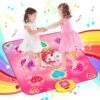 HAHAMOKA Dance Mat For 3-10 Year Old Girls, Electonic Musical Dancing Play Pad With LED Light, 5 Game Modes, Built-in Music, Adjustable Volum, Christmas Birthday Gift For Aged 3 4 5 6 7+ Kids Toddlers -Folkmanis Toys Shop 51VVsZTP0kL