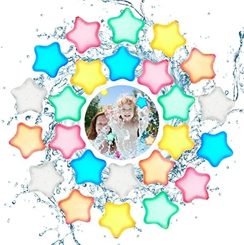 Reusable Water Balloons Quick Fill, Magnetic Water Balloons Self Sealing Refillable Water Balloons Water Toys Pool Toys For Kids Adults Water Fight Outdoor Games (24pcs Star) 17 Reusable Water Balloons Quick Fill, Magnetic Water Balloons Self Sealing Refillable Water Balloons Water Toys Pool Toys For Kids Adults Water Fight Outdoor Games (24pcs Star) - Image 15