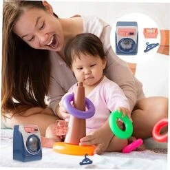 1 PC Simulated Home Appliances Toys Educational Toys For Washer Dryer Toy Washer Dryer Set Washing Machine Role- Play Toy Mini Washing Machine Toy Appliance Plaything Abs