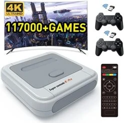 Kinhank Super Console X Retro Video Game Console Built In 95,000+ Classic Games,Emulator Console For 4K TV Support HD Output, Up To 5 Players,LAN/WiFi,Gifts For Men Who Have Everything,2 Gamepads 18 Kinhank Super Console X Retro Video Game Console Built In 95,000+ Classic Games,Emulator Console For 4K TV Support HD Output, Up To 5 Players,LAN/WiFi,Gifts For Men Who Have Everything,2 Gamepads -Folkmanis Toys Shop 51Ve5wytxgL. AC