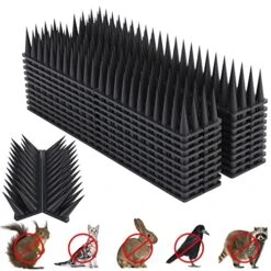 Bird Spikes, 20 Packs Bird Deterrent, Raccoon For Outdoor Repelling Reptiles, Squirrel Spikes For Fences And Roofs To Keep Birds Away