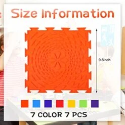 7 Pcs Sensory Mat Massage Game Mats Foot Massage Mat For Kids Autistic Children Orthopedic Massage Puzzle Floor Mats Sensory Room Items Indoor 11 7 Pcs Sensory Mat Massage Game Mats Foot Massage Mat For Kids Autistic Children Orthopedic Massage Puzzle Floor Mats Sensory Room Items Indoor -Folkmanis Toys Shop 51Vt6Kc4vsL