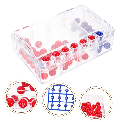 Jojofuny Bingo Machine 4 Sets Draw Picker Clear Prop Machine Manual Fine Picking Bingo Game Lottery With Fortunate Toy Shake Mini Lucky Motor Ball Games Number Portable Party Little Balls 3 Jojofuny Bingo Machine 4 Sets Draw Picker Clear Prop Machine Manual Fine Picking Bingo Game Lottery With Fortunate Toy Shake Mini Lucky Motor Ball Games Number Portable Party Little Balls - Image 2