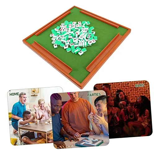 Ibasenice 1 Set Travel Leisure Mahjong Toys For Travel Box Set Portable Chess Board Mahjong Tiles Say Anything Game American Mahjong Set Mini Mahjong Plaything Table Mahjong Kit Mahjong Game 6 Ibasenice 1 Set Travel Leisure Mahjong Toys For Travel Box Set Portable Chess Board Mahjong Tiles Say Anything Game American Mahjong Set Mini Mahjong Plaything Table Mahjong Kit Mahjong Game - Image 4