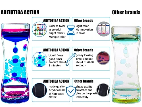 Liquid Motion Bubbler For Kids And Adults Pack Of 8 Great Rainbow Series Liquid Bubbler Timer Sensory Fidget Relaxation Stress Relief And Anxiety Relief Relaxing Autism 4 Liquid Motion Bubbler For Kids And Adults Pack Of 8 Great Rainbow Series Liquid Bubbler Timer Sensory Fidget Relaxation Stress Relief And Anxiety Relief Relaxing Autism - Image 2