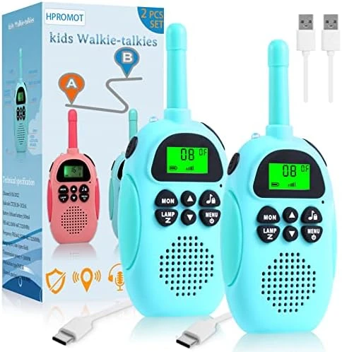 Walkie Talkies For Kids: 2 Pack Rechargeable Kids Walkie Talkies, Long Range 22 Channels 2 Way Radio Kids Toy Gift For 3-12 Year Old Boy Girl Toddlers 8 Walkie Talkies For Kids: 2 Pack Rechargeable Kids Walkie Talkies, Long Range 22 Channels 2 Way Radio Kids Toy Gift For 3-12 Year Old Boy Girl Toddlers - Image 6