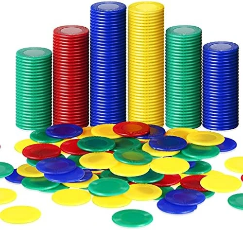 Skylety 400 Pieces Plastic Poker Chips Game Chips 4 Colors Counter Card For Kids Game Playing Learning Math Counting Bingo Game Blank Chips Card For Kids Reward 9 Skylety 400 Pieces Plastic Poker Chips Game Chips 4 Colors Counter Card For Kids Game Playing Learning Math Counting Bingo Game Blank Chips Card For Kids Reward - Image 7