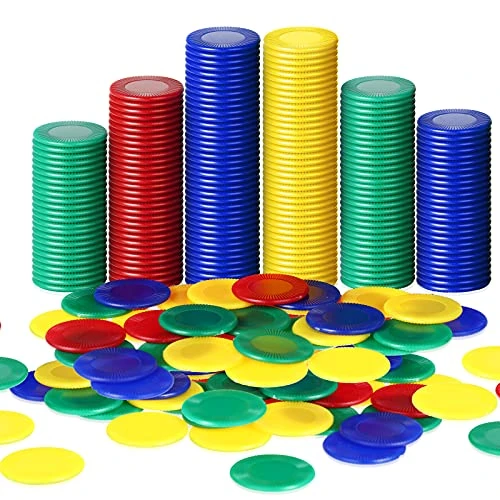 Skylety 400 Pieces Plastic Poker Chips Game Chips 4 Colors Counter Card For Kids Game Playing Learning Math Counting Bingo Game Blank Chips Card For Kids Reward 3 Skylety 400 Pieces Plastic Poker Chips Game Chips 4 Colors Counter Card For Kids Game Playing Learning Math Counting Bingo Game Blank Chips Card For Kids Reward
