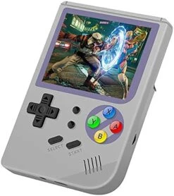 DREAMHAX RG300 Portable Game Console With Open Source System Preload 10000 Games, Handheld Video Games Player With 16G + 32G TF Card 3 Inch IPS Screen, Arcade Retro Games Gifts (Gray) -Folkmanis Toys Shop 51WU0pWseyL. AC