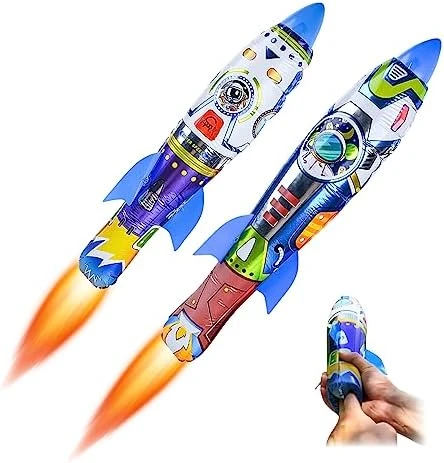 TOPRADE Rocket Balloon Launcher 2pcs, Finger-Press-To-Launch Rocket Balloons, Pop-Up Rocket Flying Toys Outdoor Sport For Adults And Kids, Excellent For Parties And Gifts (Rocket Balloon Launcher) 8 TOPRADE Rocket Balloon Launcher 2pcs, Finger-Press-To-Launch Rocket Balloons, Pop-Up Rocket Flying Toys Outdoor Sport For Adults And Kids, Excellent For Parties And Gifts (Rocket Balloon Launcher) - Image 6