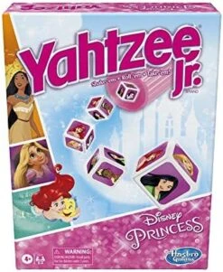 Hasbro Gaming Yahtzee Jr.: Disney Princess Edition Board Game For Kids Ages 4 And Up, For 2-4 Players, Counting And Matching Game For Preschoolers (Amazon Exclusive) -Folkmanis Toys Shop 51WWCM J8bL. AC