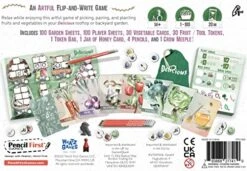 Pencil First Games Delicious Card Game - An Artful Flip-and-Write Gardening Game With Fruits And Vegetables Games For 1-100 Players -Folkmanis Toys Shop 51WaGO1dJyL