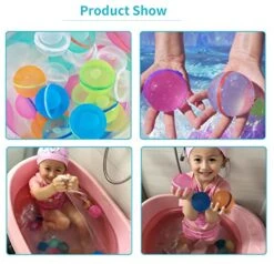 Reusable Water Balloons Magnetic Water Balls Quick Fill Self Sealing Water Bomb Splash Balls Water Ball Outside Activities Water Games Toys For Adults Kids (NEW-6PCS) -Folkmanis Toys Shop 51WbufCeXJL
