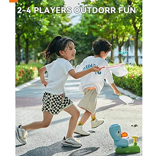 BAKAM Outside Toys For Kids Ages 4-8, Toddler Sports Outdoor Playset Ages 3-5 Flying Disc Stomp Launcher Toy Kit, Fun Flyer Saucers Indoor Party Game (Yellow) 3 BAKAM Outside Toys For Kids Ages 4-8, Toddler Sports Outdoor Playset Ages 3-5 Flying Disc Stomp Launcher Toy Kit, Fun Flyer Saucers Indoor Party Game (Yellow)