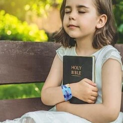 144 Pieces Bible Verses Slap Bracelets Religious Christian Slap Bracelets Scripture Inspirational Spiritual Bible Wristbands Bracelets For Church Gatherings And Additional Activities,12 Styles -Folkmanis Toys Shop 51X7YERRpkL