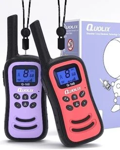 QUOLIX 2 Way Radios Walkie Talkies For Kids Long Range Rechargeable Kids Walkie Talkies 2 Pack, Perfect Kids Outdoor Toys Easter Christmas Birthday Gifts For Boys Girls Age 3-12 For Camping Hiking 17 QUOLIX 2 Way Radios Walkie Talkies For Kids Long Range Rechargeable Kids Walkie Talkies 2 Pack, Perfect Kids Outdoor Toys Easter Christmas Birthday Gifts For Boys Girls Age 3-12 For Camping Hiking -Folkmanis Toys Shop 51XDAWU PaL. AC