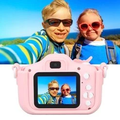 Kids Video Camera, Video Camera Toy Video Recording Automatci Shutdown 2.0in IPS Screen 8X Focusing Selfie Rechargeable Fun Playing For 3-12 Years Old (Pink) 11 Kids Video Camera, Video Camera Toy Video Recording Automatci Shutdown 2.0in IPS Screen 8X Focusing Selfie Rechargeable Fun Playing For 3-12 Years Old (Pink) -Folkmanis Toys Shop 51XEHRoUDjL