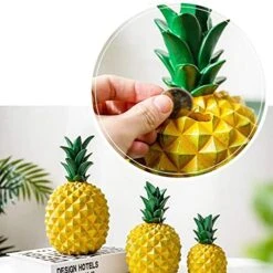 Piggy Bank Children's Toy Money Box Pineapple Shape Resin Piggy Bank Home Decoration Coin Money Box Creative Coin Bank Wine Cabinet Decoration Piggy Banks Furniture Games (Color : Yellow, Size : 9.8 7 Piggy Bank Children's Toy Money Box Pineapple Shape Resin Piggy Bank Home Decoration Coin Money Box Creative Coin Bank Wine Cabinet Decoration Piggy Banks Furniture Games (Color : Yellow, Size : 9.8 -Folkmanis Toys Shop 51XRRXoMOmL 1