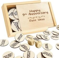 1DFAUL 5 Year Anniversary Wood Gift For Him Her, 5th Gifts Anniversary For Wife, Wooden Gifts For 5 Year Marriage Anniversary, Fifth Wedding Anniversary For Couple, Couples Ideas & Dice Box (5 Year) -Folkmanis Toys Shop 51XY2pwOuPL. AC