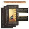 Tarot Cards With Guidebook & Divination Tablecloth,78Pcs Waterproof PVC Classic Gold Foil Tarot Deck Fortune Telling Divination Tools,Tarot Decks For Beginners And Expert Readers Use(Black Gold) -Folkmanis Toys Shop 51XYD5rmxuL