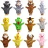 Andux 12 Pcs Animals Hand Puppets Set Plush Toys Baby Tell Story Props SO-38 2 Andux 12 Pcs Animals Hand Puppets Set Plush Toys Baby Tell Story Props SO-38 -Folkmanis Toys Shop 51XZnay1p4L