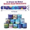 144 Pieces Bible Verses Slap Bracelets Religious Christian Slap Bracelets Scripture Inspirational Spiritual Bible Wristbands Bracelets For Church Gatherings And Additional Activities,12 Styles 2 144 Pieces Bible Verses Slap Bracelets Religious Christian Slap Bracelets Scripture Inspirational Spiritual Bible Wristbands Bracelets For Church Gatherings And Additional Activities,12 Styles -Folkmanis Toys Shop 51Xjkfcuu9L