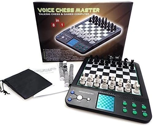 ICore Electronic Chess Set - Enhance Brain Power 30 Skill Levels &100 Preset Exercises - 14 Challenging Brain Games, Talking Chess Tutor, 1 Or 2 Player Coach Mode - Perfect For Kids And Family Fun 11 ICore Electronic Chess Set - Enhance Brain Power 30 Skill Levels &100 Preset Exercises - 14 Challenging Brain Games, Talking Chess Tutor, 1 Or 2 Player Coach Mode - Perfect For Kids And Family Fun - Image 9